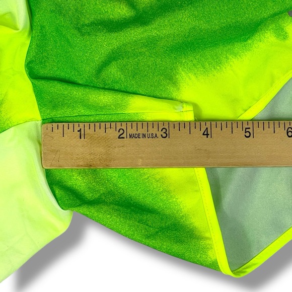 Nike Dri Fit Women's Small Volt neon Ombre Green Tempo Running Shorts mesh lined - Picture 11 of 14